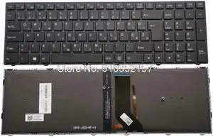 SA Backlit Keyboard For CLEVO N350DV N350DW N350TV N350TW N550RC1 N550RN N551RC N650DU Slovenian SL With Black Frame