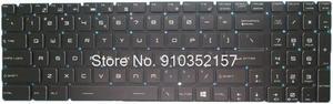 Backlit Keyboard For MSI WT73VR 7RM MS-17A1 WT73VR 7RM-648US 7RM-1211US MS17A1 WE62 WE72 WS60 WS63 WT72 English US No Frame