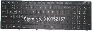 Laptop RGB Backlit Keyboard For AVELL Titanium G1745 FOX English US Colourful Backlit Black Frame