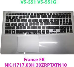 Laptop PalmRest&Keyboard For Acer V5-551 V5-551G France FR NK.I1717.03H 39ZRPTATN10 With Touchpad