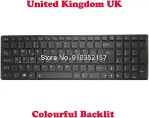 Laptop Keyboard For Gigabyte P35 Series V142645HK1 2Z703-UIX71-S10S P35G P35K P37X United Kingdom UK Black Frame And RGB Backlit