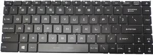 NO Backlit Keyboard For MSI Modern 14 A10M A10RAS A10RB 14-B10R B10MW 14-B11S B11M B11ML B11MO B11MU B11SB B4MW B4M B5M English