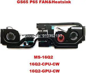 Laptop 16Q2 CPU GPU FAN&Heatsink For MSI GS65 Stealth Thin 8RF 8RE GS65VR MS-16Q2 16Q2-CPU-CW 16Q2-GPU-CW