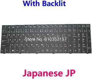Japanese JP RGB Backlit Keyboard For CLEVO NH50AC NH55ACQ NH57AC NH58AC NH50AF1 NH55AFW NH57AF1 NH58AF1 NH55DDW NH58DCQ NH58DDW