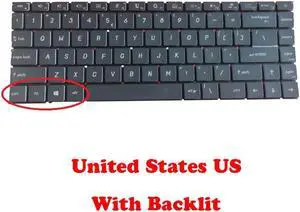 Laptop US Backlit Keyboard For MSI Prestige 15 10th P15 Prestige 15 A10SC MS-16S3 Modern 15 10th 15 A10RAS A10RBS English US