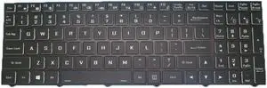 US RGB Backlit Keyboard For CLEVO X170SM X170SM-G X170KM-G CVM19N23USJ430 6-80-X17S0-012-1 English Black Frame Colourful Backlit