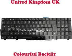 United Kingdom UK Japanese Backlit Keyboard For CLEVO P750 P750ZM P870 V149550AS1 6-80-P7500-013-3 P751DM P870DM