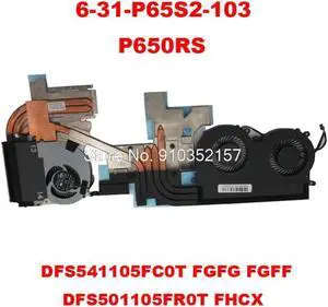 Laptop CPU GPU FAN&Heatsink For CLEVO P650RS P650RS-G 6-31-P65S2-103 DFS541105FC0T-FGFG DFS541105FC0T-FGFF DFS501105FR0T-FHCX