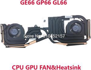 CPU GPU FAN&Heatsink For MSI GE66 GP66 GL66 PABD08008SH-N440 N441 E330800930MC200K E330401690MC200K E322500622A020 1.0A 5VDC