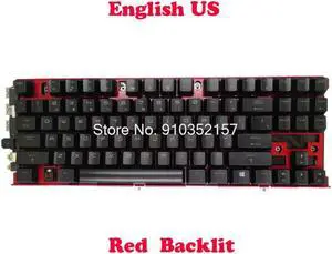 Red Backlit English Mechanical Keyboard For MSI GT80 2QC 2QD 2QE GT80S 6QD 6QE 6QF GT83 8RF 8RG GT83VR 6RE 6RF 7RE 7RF English