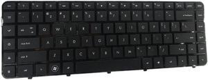 Keyboard Replacement with Frame Compatible for HP Pavilion DV6-3000 DV6-3100 DV6-3200 dv6-3300 dv6-4000 Series Laptop Black US