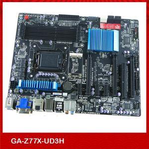 Motherboard For Gigabyte GA-Z77X-UD3H 1155 Support  I7 3770K CPU Fully Tested Good Quality