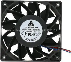 FFB1224SHE 1.2A 24V 12CM 12038 inverter/server cooling fan
