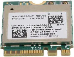 Wifi Module 2.4/5.0GHz Bluetooth 5.0 M.2 NGFF Wireless Network Card 802.11a/b/g/n/ac