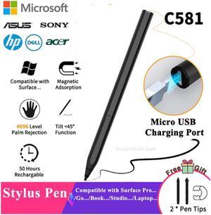 Rechargeable MPP 2.0 Tilt Pen For HP Spectre x360 2-in-1 Laptop 16-f0xxx HP Tablet 11-be0xxx 4096 Stylus Pen