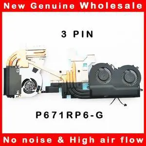 cpu gpu cooling heatsink fan cooler radaitor FOR CLEVO P671RP6-G 6-31-P65S2-102-103 Terrans Force T7-A-1060