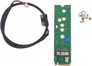 6+12 Pin Wifi Wireless Card BCM94360CS2 BCM94360CS2  BCM943602CS to NGFF M.2 KEY M PCI-E SSD Slot with bluetooth cable