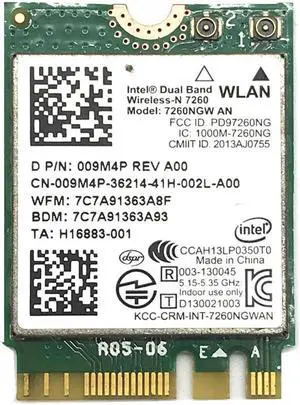 For Intel Wireless-N 7260 7260NGW AN Wifi 300Mbps Dual Band + Bluetooth-compatible 4.0 802.11n 2.4G/5Ghz Wlan Network Card