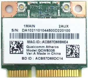 For Atheros AR9565 QCWB335 802.11N 150Mbps Half Mini PCIe WIFI Wireless Support Bluetooth 4.0 Card