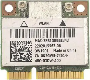 For DELL DW1901 AR5B22 Wireless Dual Band Half Mini PCI-E WiFi Bluetooth4.0 Card High Speed