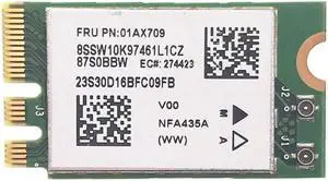 for Lenovo IdeaPad 510-15IKB E31 E470 FRU 01AX709 Atheros QCNFA435 AC 2.4G&5G NGFF 802.11ac WIFI Fit for Bluetooth 4.1