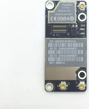 For A1342 A1286 MC371 MC372 MC373 WIFI Airport Fit for Bluetooth Card BCM943224PCIEBT