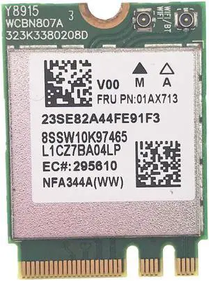 NFA344A QCNFA344A M.2 WiFi Card For Lenovo ThinkPad 710S E470 E475 E570 E575 V310 YOGA-710 720 910 Series FRU 01AX713 NFA344A QCNFA344A M.2 WiFi Card For Lenovo ThinkPad 710S E470 E475 E570 E575 V310 YOGA-710 720 910 Series FRU 01AX713