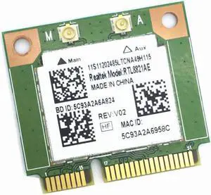 Realtek RTL8821AE 802.11AC 433Mbps WiFi Support Bluetooth 4.0 Combo Half Mini PCI-e Wireless Card