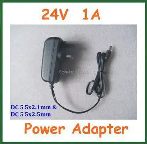 24V 1A 5.5x2.1mm / 5.5x2.5mm Power Supply Adapter Charger EU US UK Plug 5.5*2.1mm / 5.5*2.5mm