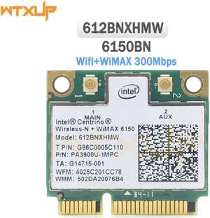300Mbps Wireless Wifi WLAN Network Card For Intel Centrino Advanced-N WiMAX 6150 612BNXHMW Mini PCI-E 300M Wi-Fi Adapter