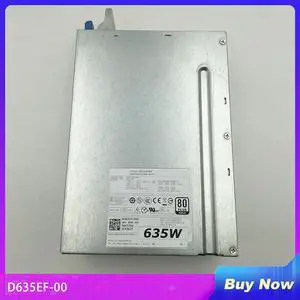 D635EF-00 For Dell T5600 T3600 635W Workstation Power Supply NVC7F Fully Tested