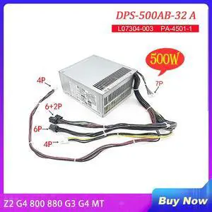 Power Supply For HP Z2 G4 800 880 G3 G4 MT 500W DPS-500AB-32 A DPS-500AB-36 A 901759-003/001 L07304-003 PA-4501-1 Fully Tested
