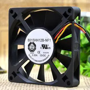 8015HH12B-NF1 12V 0.50A 8 cm 8015 large air volume double ball chassis fan