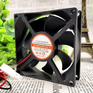 EC8025M12CA 12V 0.11A 1.32W 8025 2-wire cooling fan