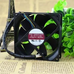 8025 DC 12V 0.35A DS08025R12UP048 4-wire cooling fan
