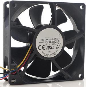 QFR0812UH 8CM 12V 0.87A 8025 PWM intelligent temperature control double ball cooling fan