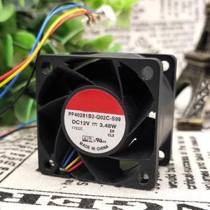 PF40281B2-Q02C-S99 4028 12V 3.48W large air volume server cooling fan