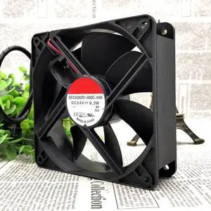 The EEC0382B1-000C-A99 12038 24V 9.2W 2 wire cooling fan