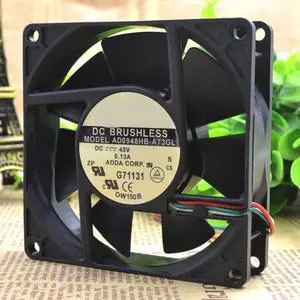 The AD0924UB-A73GL 9CM 9225 48V 0.13A double rolling beads quiet cooling fan 3 line 3 The AD0924UB-A73GL 9CM 9225 48V 0.13A double rolling beads quiet cooling fan 3 line 3