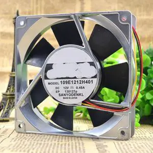 109E1212H401 12025 12V 0.45A 12CM high temperature 3 wire cooling fan