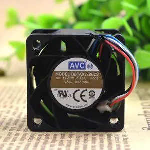 and DBTA0328B2S 3828 12V 0.76A 4cm micro double ball type violent cooling fan