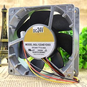 9GL1224E1D03 12CM 12038 DC24V 0.34A 3 wire metal cooling fan