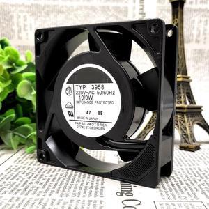 TYP 3958 230V 10/9W 90*90*25mm aluminum frame fan