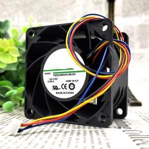 The T60E24BHA5-58J33 24V 0.69A 6038 4 wire heat dissipation fan