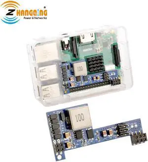 Passive POE-PiHat 10W PoE delivering power to a Raspberry Pi 3B+ or Pi 4, Output 5V PoE Hat board