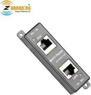 Gigabit Passive  Single port 802.3at or PoE+ 30W Wall Mount with Dual DC inputs, Dual LED, Power and Data Shared on All 4 Pairs