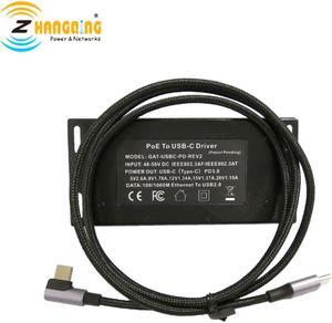 PoE to USB-C Charger Splitter transfer Power & Data with USBC Cable work for Tablet  Microsoft Surface Go Samsung Galaxy Tab, et