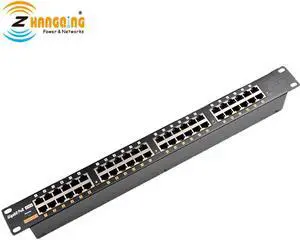 Gigabit 24 Port PoE Injector LED Indicator Patch Panel with load balancing work for IP Camera, MikroTik, Ubiquiti, 802.3af POE