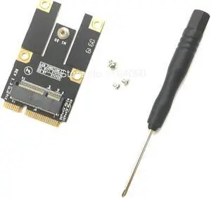NGFF M.2 Key A Wifi Bluetooth Card to Mini PCI-E Converter Adapter for Intel 7260 7265 8260 8265 9260 9560 AX200