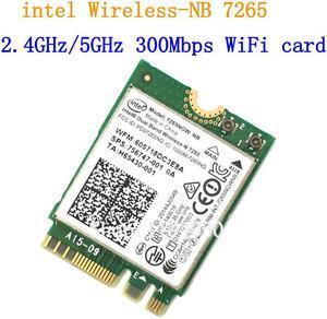 For Intel Dual band Wireless-N 7265 7265NGW 802.11N 2 x 2 WiFi 300Mbps NGFF M.2 card 7265NB 2.4G / 5G